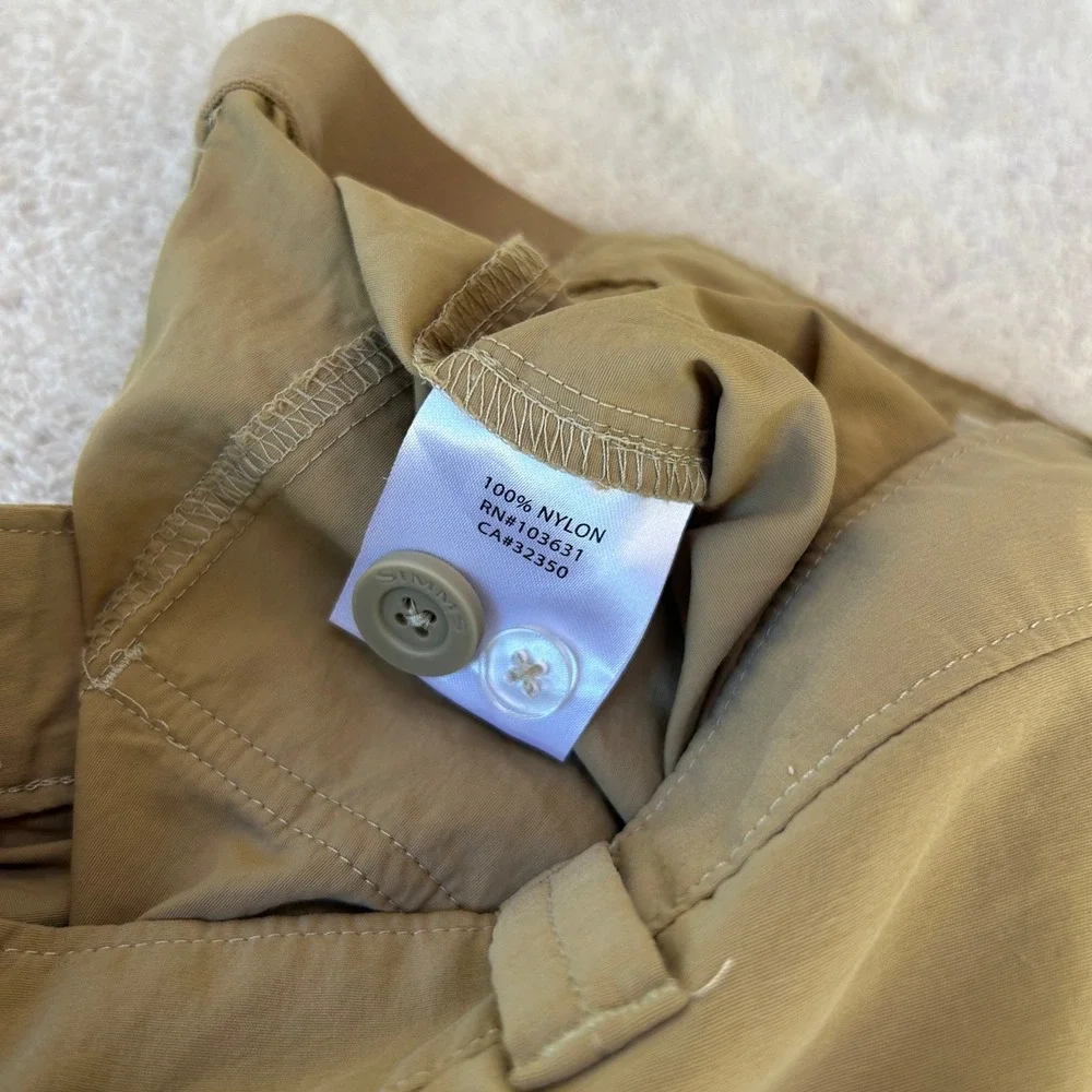 Simms Superlight Fishing Pants Mens 34 Tan Khaki Nylon Outdoor Hiking Trousers